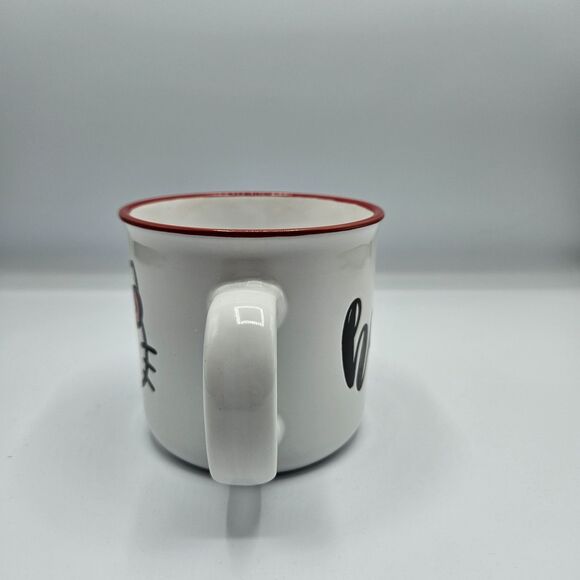 Hello‎ Kitty Red Rim Ceramic Mug by Silver Buffalo 20oz Coffee Cup Sanrio NEW - Picture 2 of 5